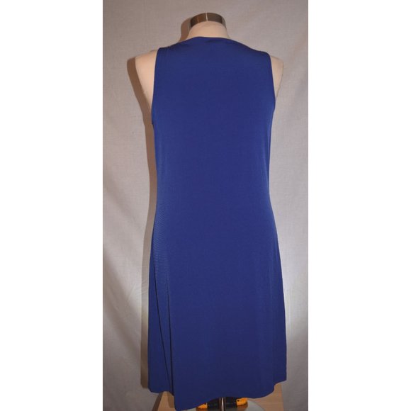 Michael Kors Blue Sleeveless Sheath Dress size Med - Picture 5 of 6